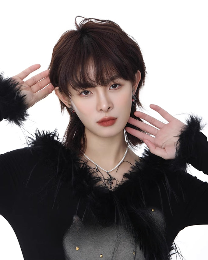 Black Bat Wing Earrings 02