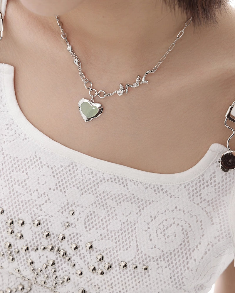 Green Tea Heart Necklace01
