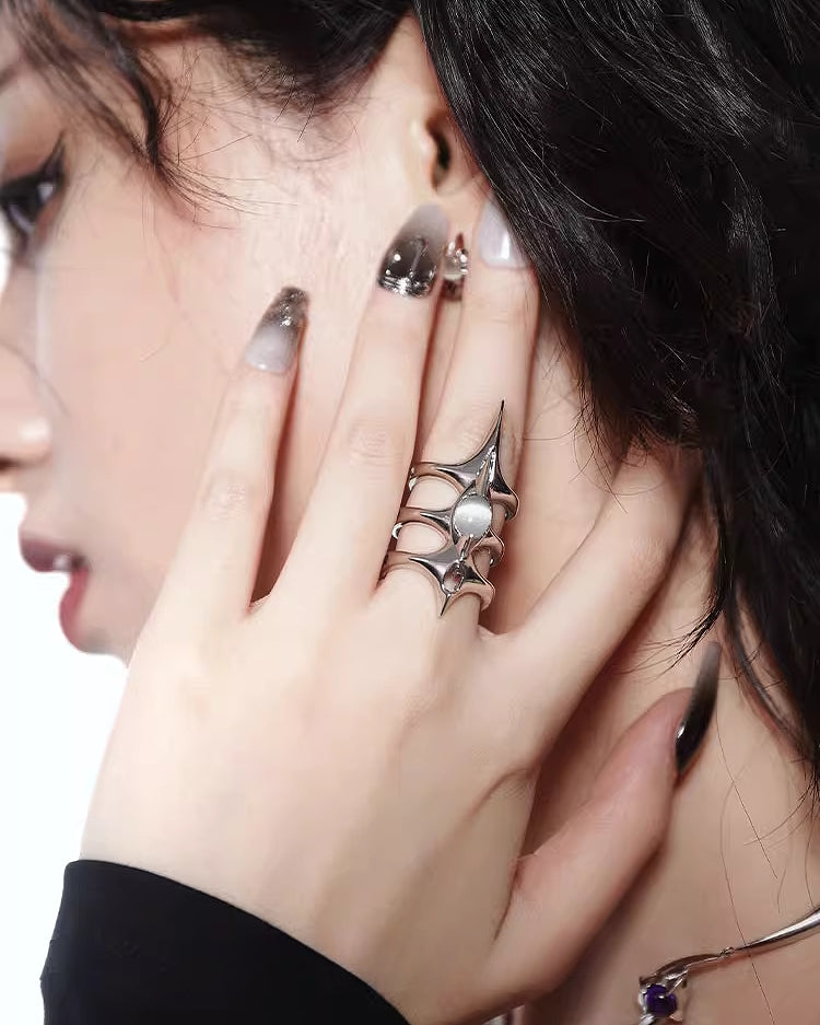 Cosmic Scorpion Triple Stacked Stinger Ring