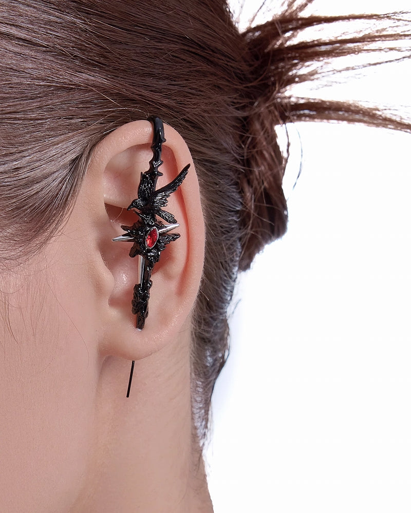 Thorn Dark Crow Earring