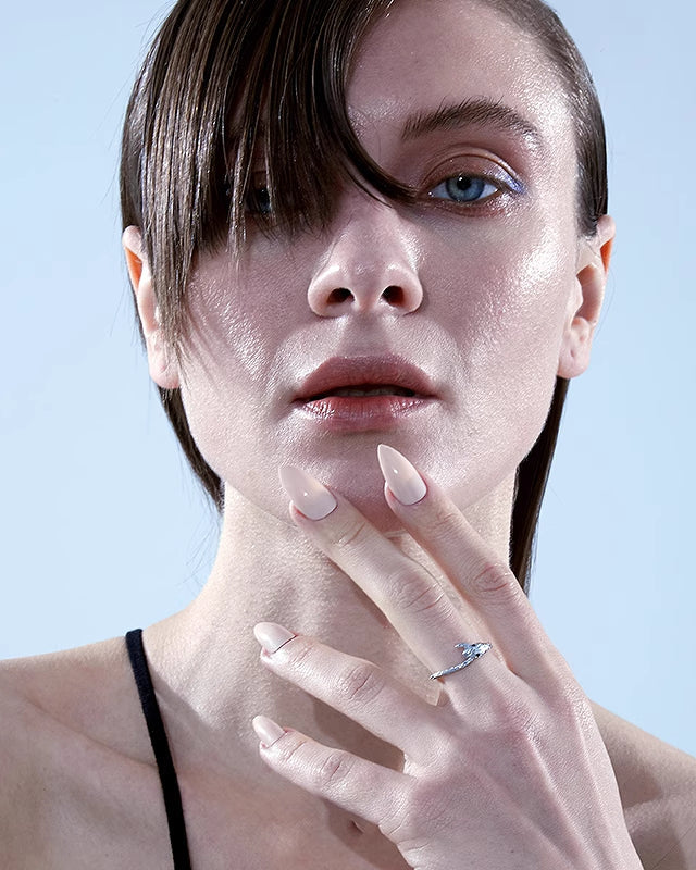 Ghost Kingdom Simple Snake Ring