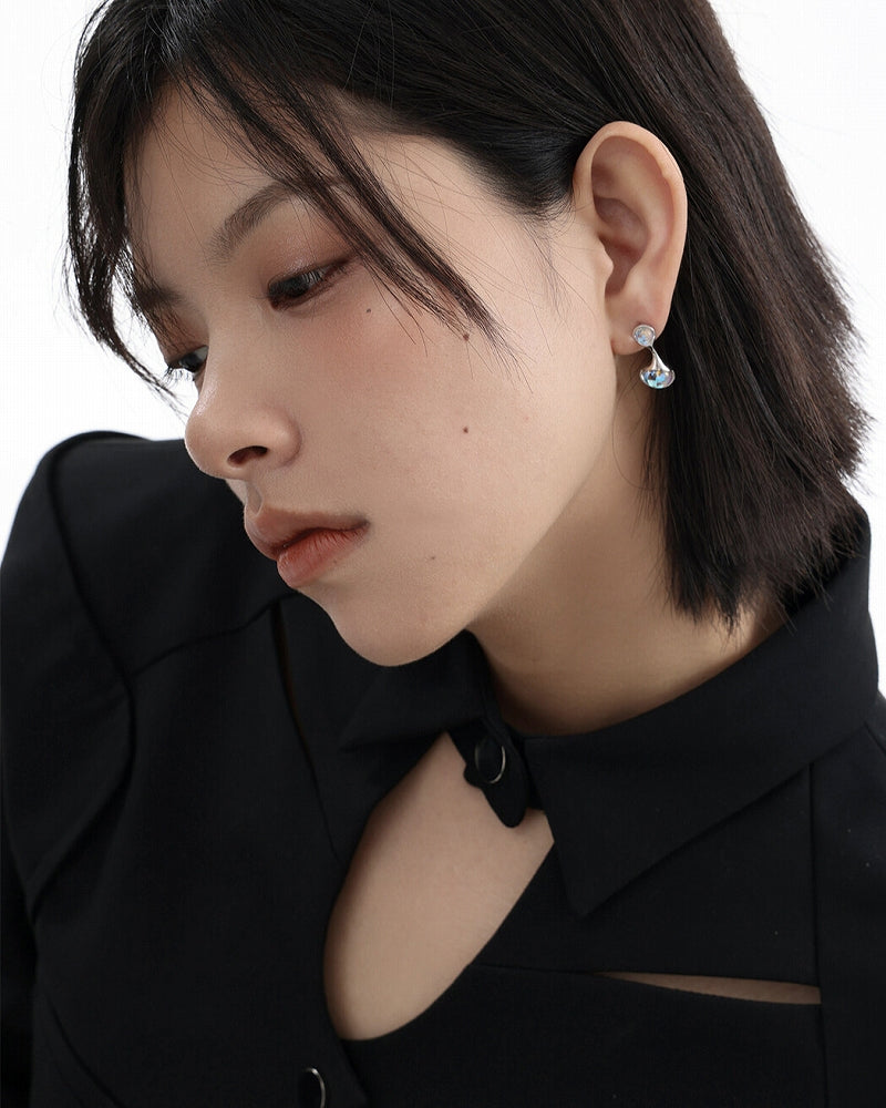 Moonstone Silver Earrings
