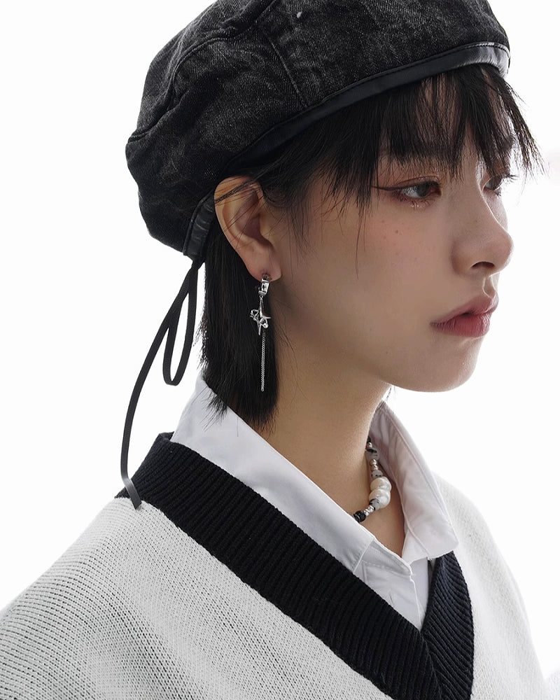 Astral Starburst Asymmetric Earrings