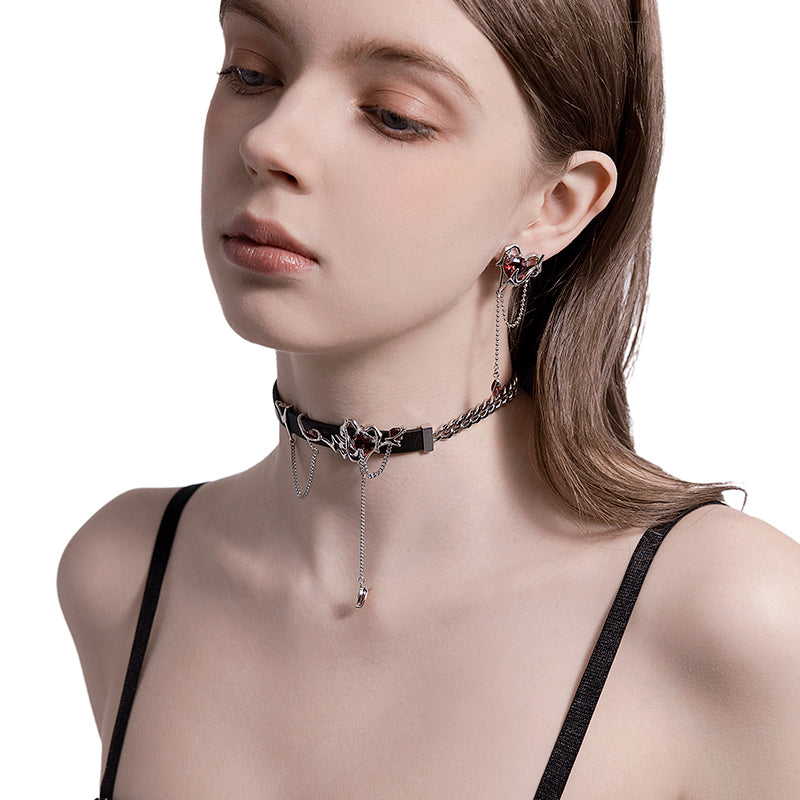 Wind Leather Choker