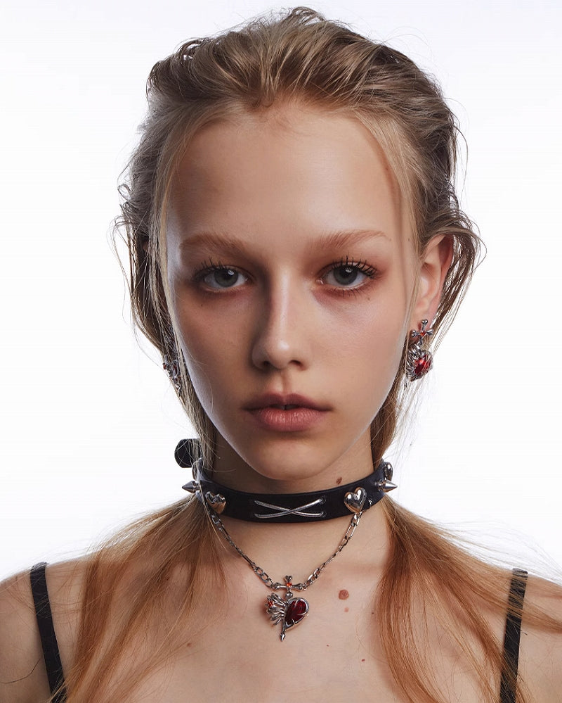 Bone Heart Choker 01