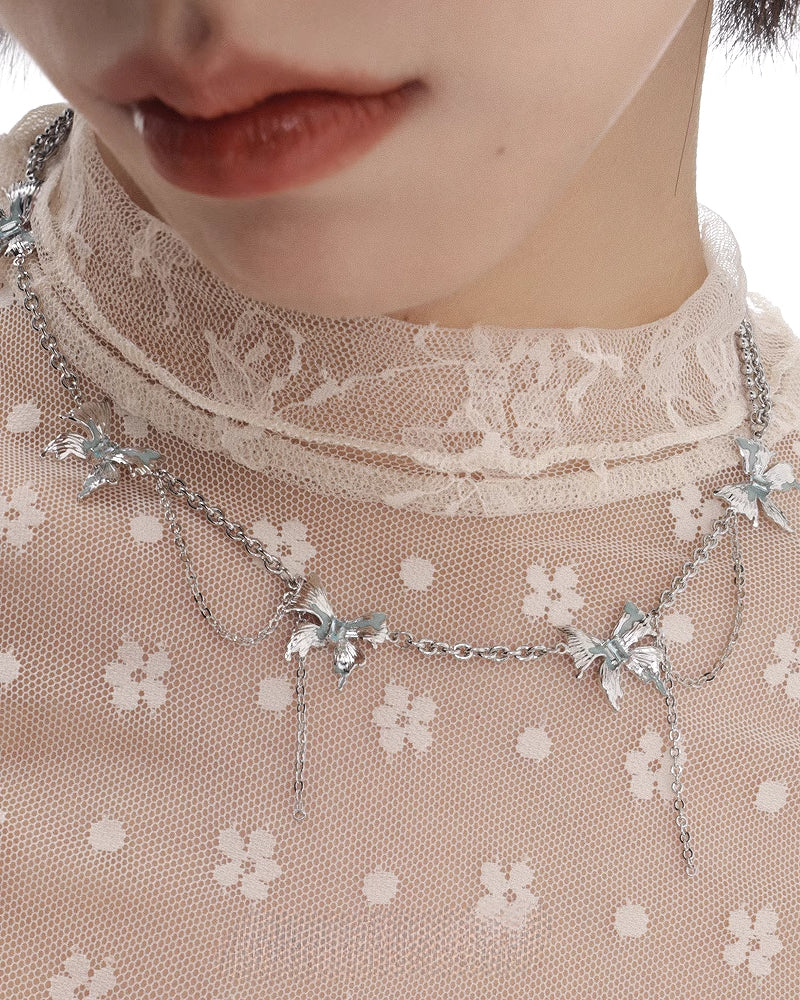 Alien Butterfly Necklace