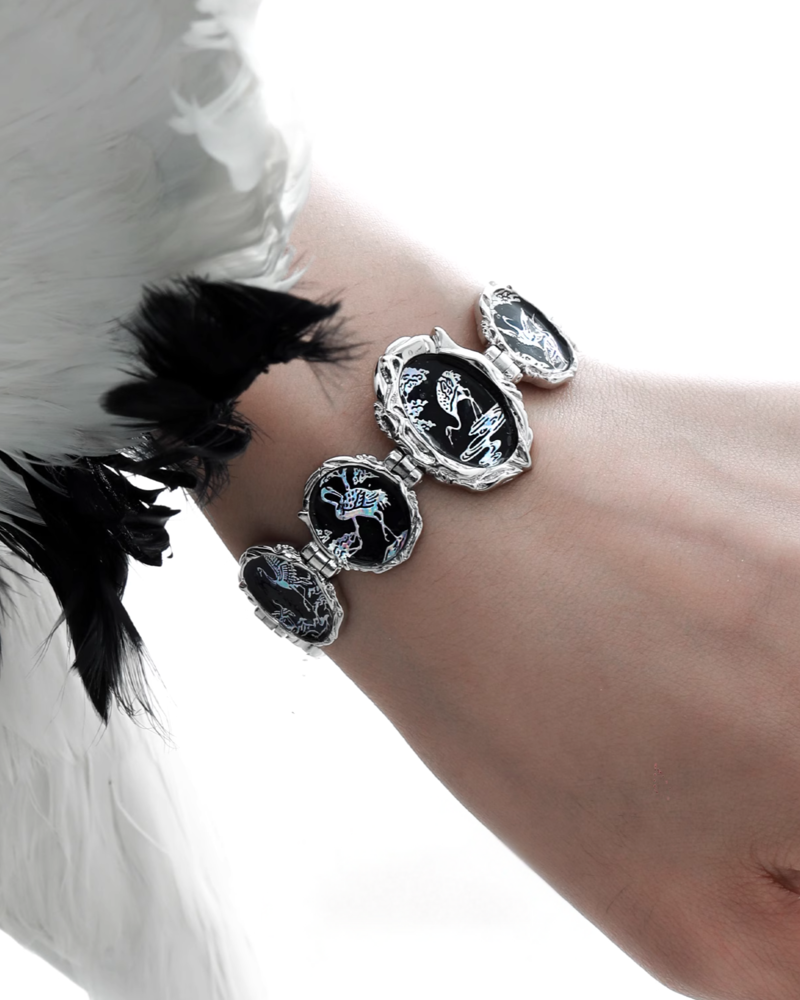 Floating Crane Bracelet