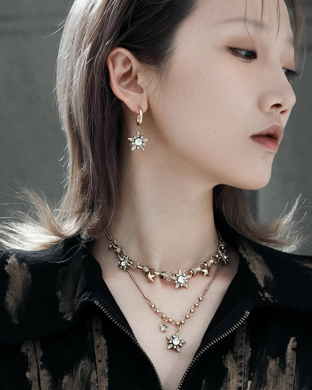 Literary Fosun Retro Star Necklace