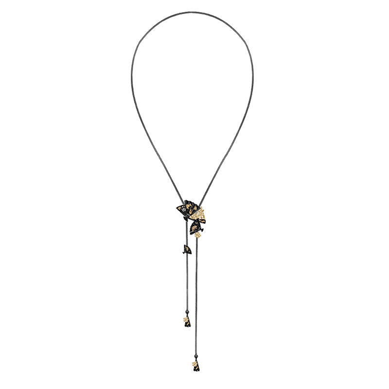 Fragrance Fan Flower Necklace 01